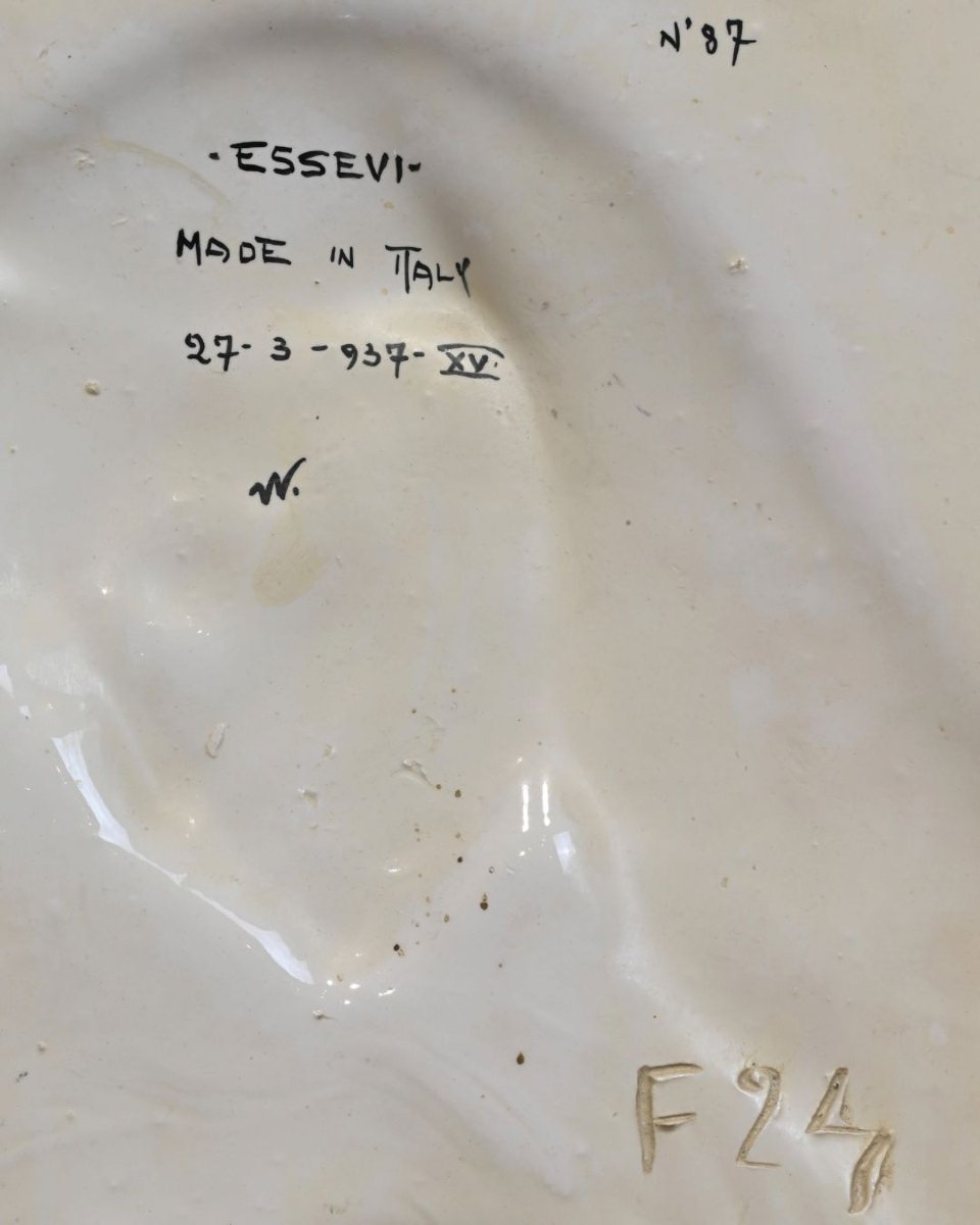 Essevi - Sandro Vacchetti - Placca Murale Raffigurante La Madonna - Italia Anni 30  -photo-1